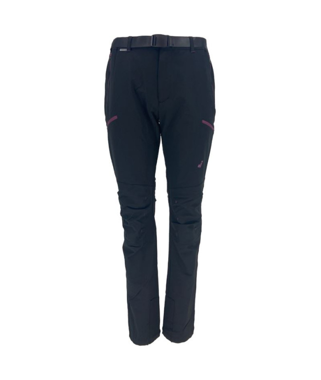 Pantalones de montaña JoluviRedmond W Mujer Negro / Orquidea Oscuro