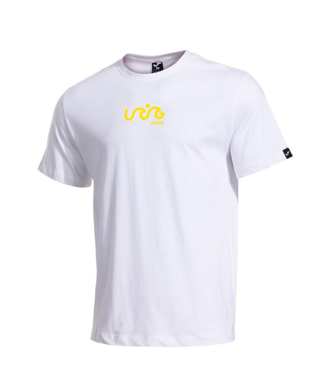 Camiseta Joma Santa Mónica Blanco Amarillo Hombre