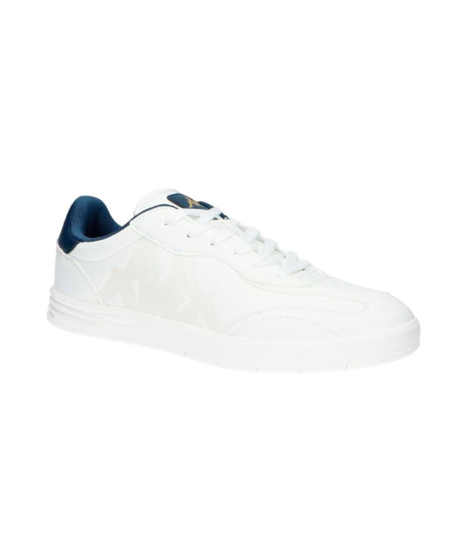 Sapatilhas Casual Kappa Authentic Phoenyx 1 Branco/Azul Escuro/Dourado Rico Homem