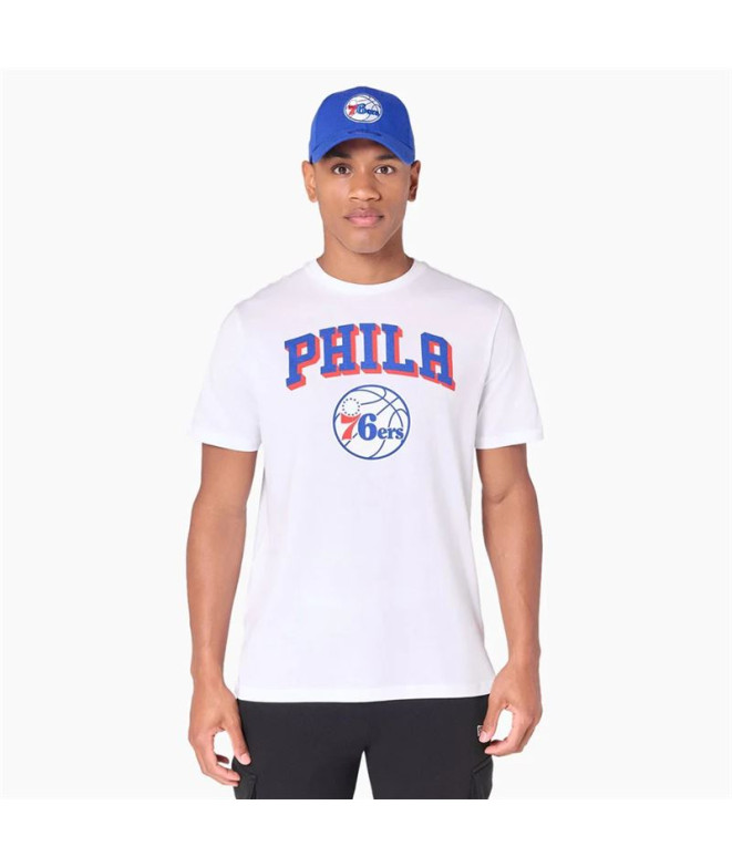 Camiseta New Era NOS NBA REGULAR Philadelphia 76ers WHI Hombre
