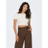 Camiseta Only Jdycirkeline S/S Crop Knt Noos Cloud Dancer Mujer