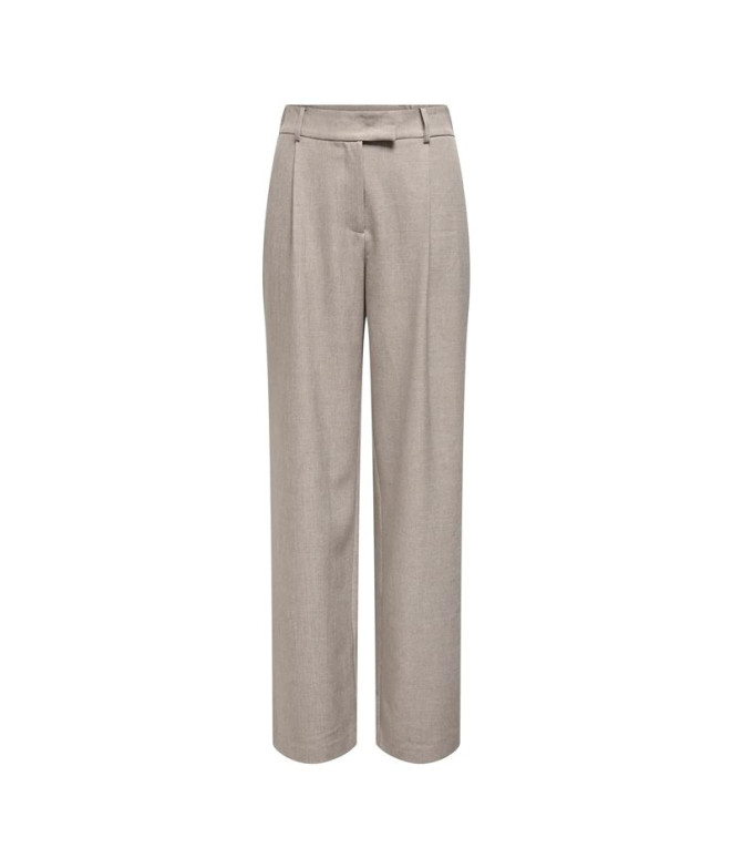 Pantalón Only Onllinda Hw Str Mel S Tlr Noos Fungi Detail:Melange Mujer