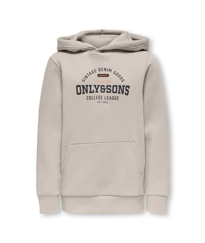 Sudadera Only & Sons Osjceres Reg Vintage Print Silver Lining Print: Infantil