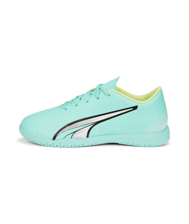 Sapatilhas de Futsal Puma Ultra Play It Menino Electric Peppermint