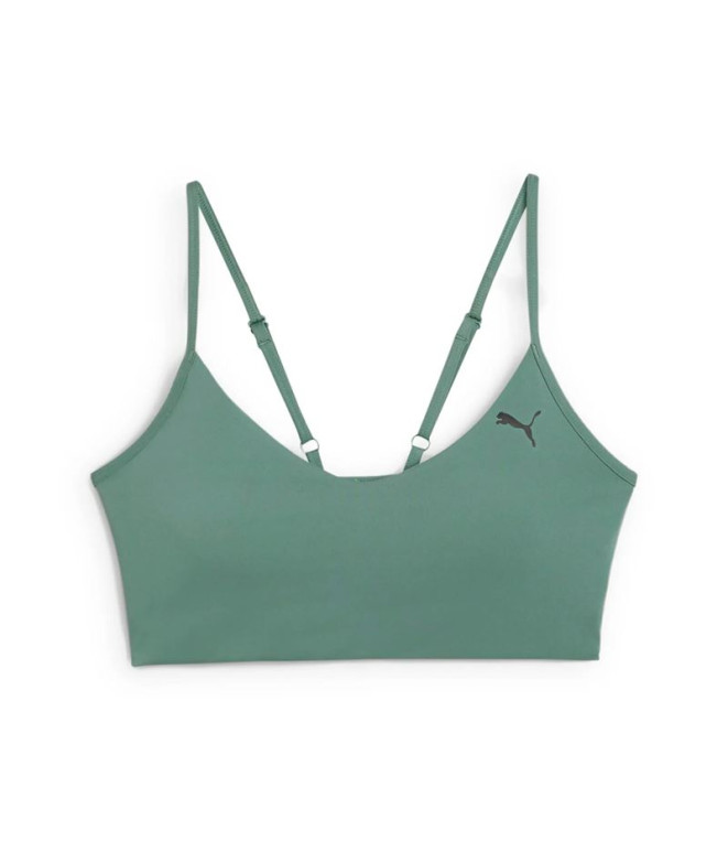 Sujetador deportivo de Fitness Puma Move Bra,Green Moon, Mujer