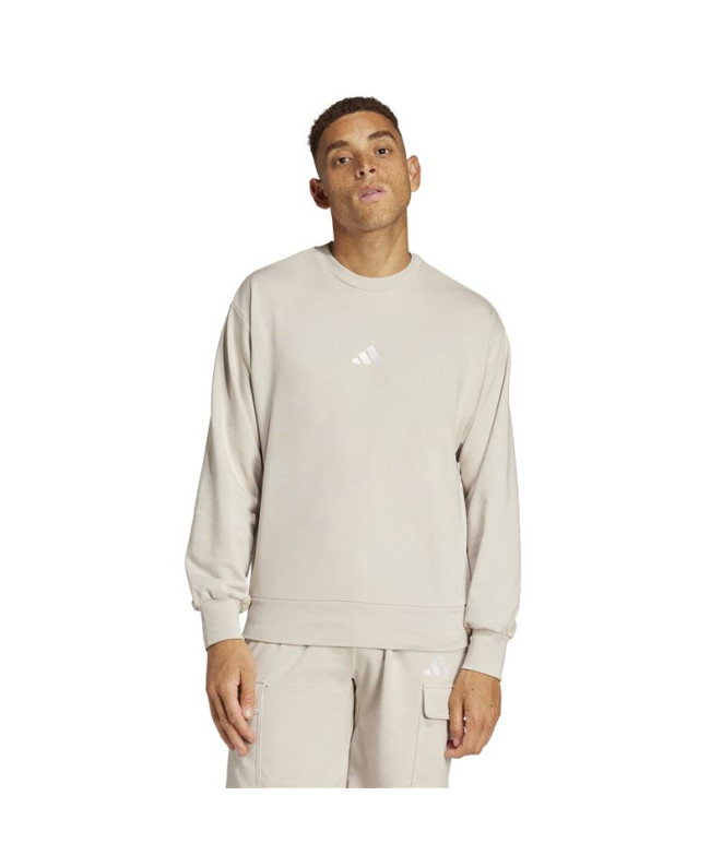 Sweat adidas Feelcozy Swt Homme Bleu/Blanc