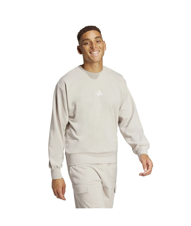 Sweat adidas Feelcozy Swt Homme Bleu/Blanc