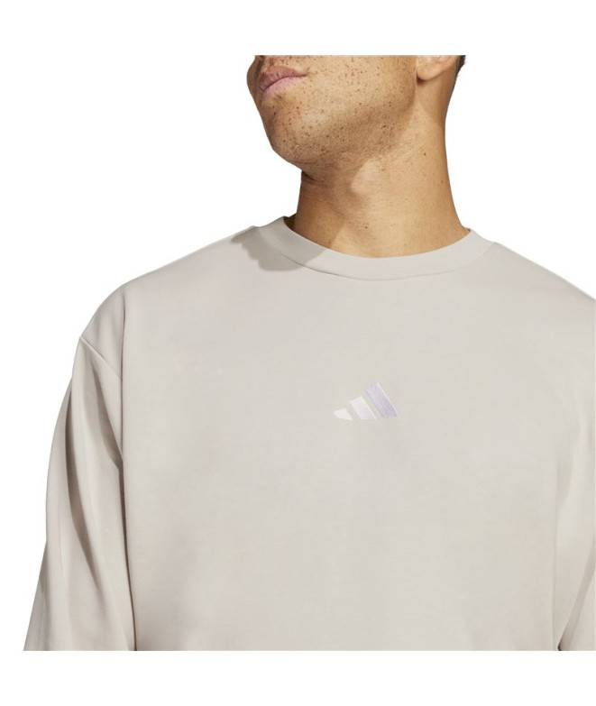 Moletom adidas Feelcozy Swt Homem Azul/Branco