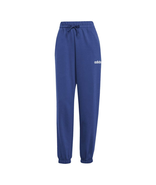 Pantalones adidas Lin French Terry Cf Mujer Azul Oscuro/Blanco