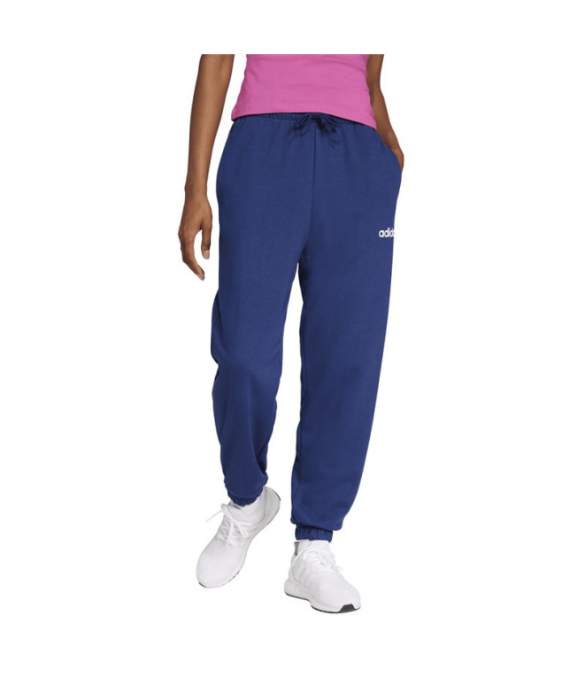 Calça adidas Lin French Terry Cf Mulher Azul...