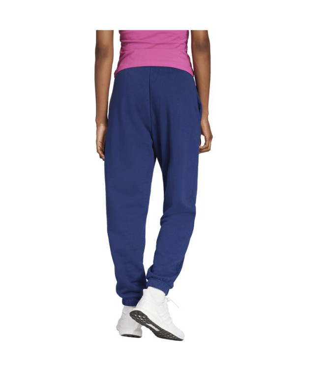 Pantalons adidas Lin French Terry Cf Femme Bleu...