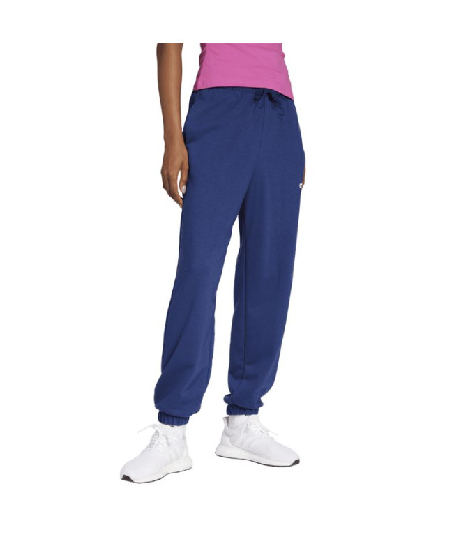 Calça adidas Lin French Terry Cf Mulher Azul...