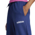 Calça adidas Lin French Terry Cf Mulher Azul Escuro/Branco
