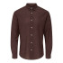 Camisa Only & Sons Onscaiden Life Ls Solid Linen Hombre Coffee Bean