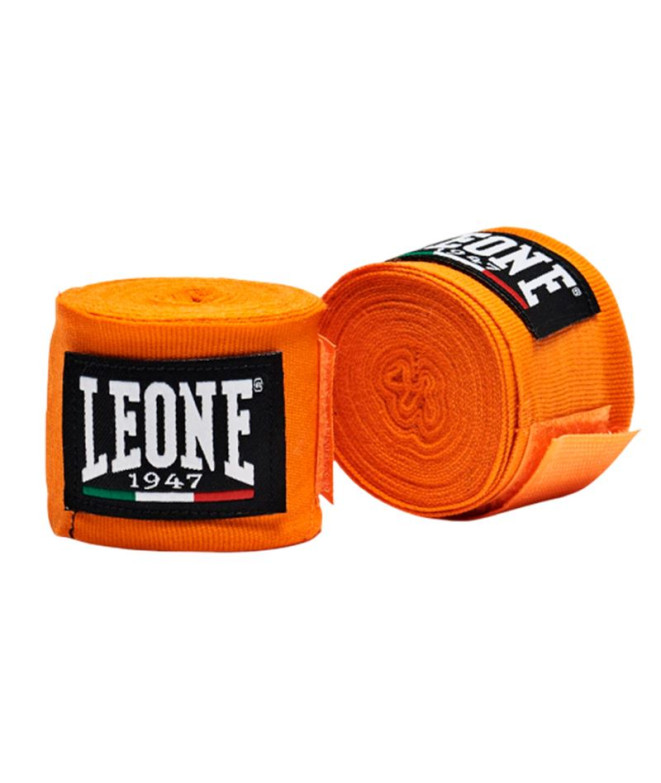 Bandages de Boxes Leone Semielásticas 3,5M Orange