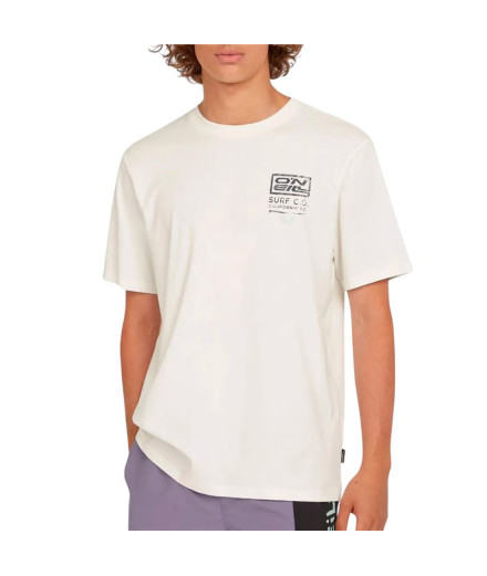 Camiseta O'Neill Gráfico Retro  Homem Branco