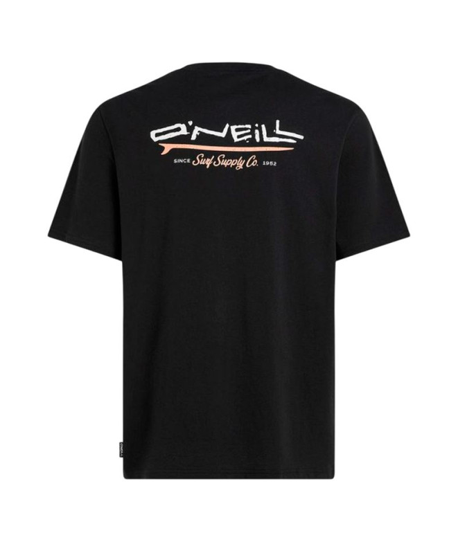 Camiseta O'Neill Retro Back Print Homem Preto