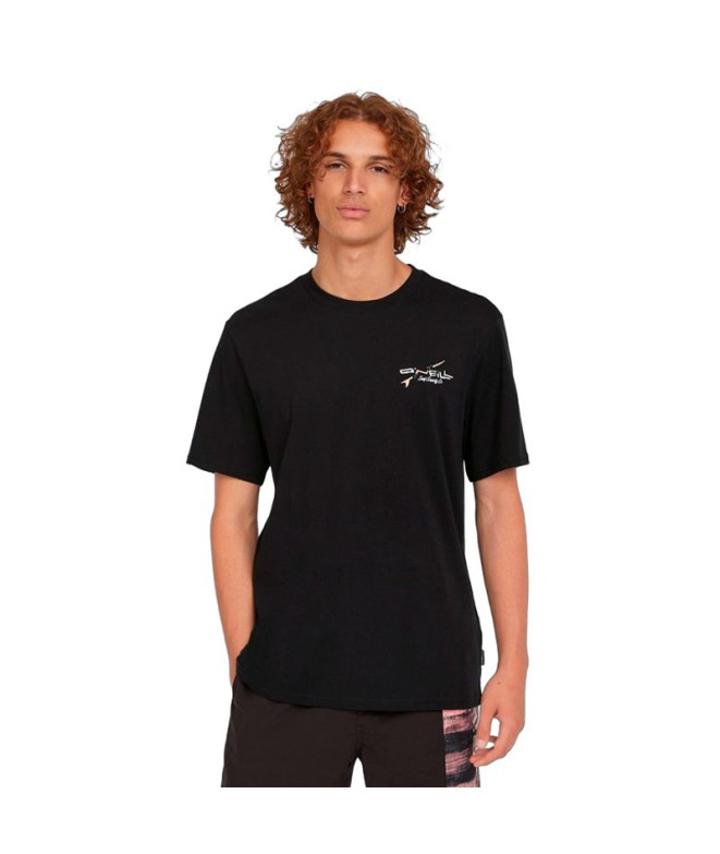 Camiseta O'Neill Retro Back Print Homem Preto