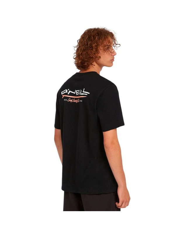 T-shirt O'Neill Retro Back Print Homme Noir