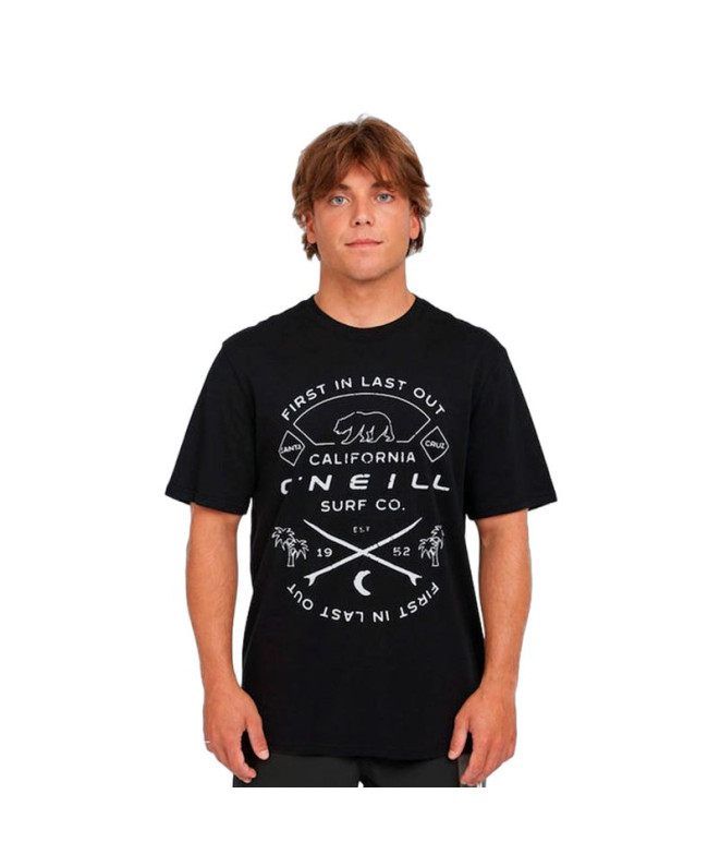 T-shirt O'Neill Jack O'Neill Muir Homme Noir