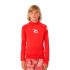 Licra de Surfar Rip Curl Marca Wave Upf L/S- Menino Vermelho