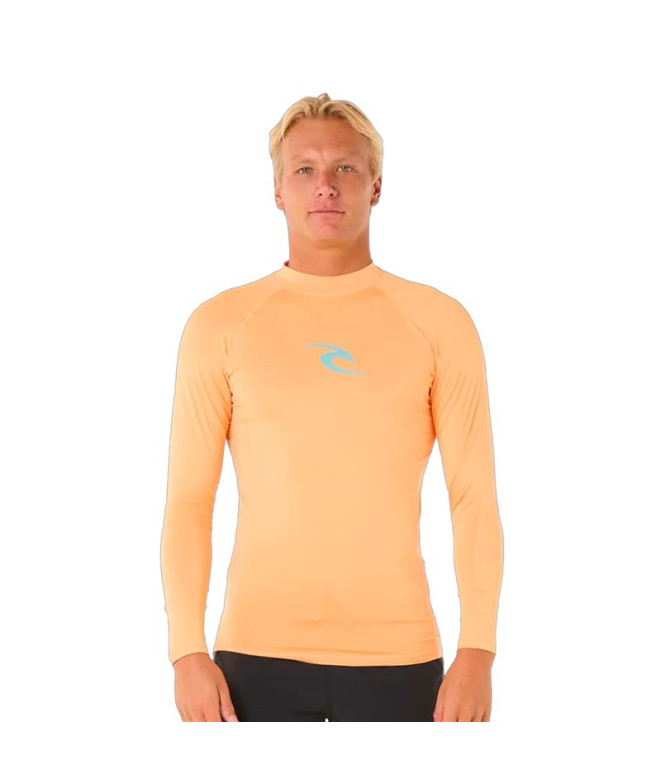 Licra Rip Curl Waves Upf Perf L/S Hombre Naranja