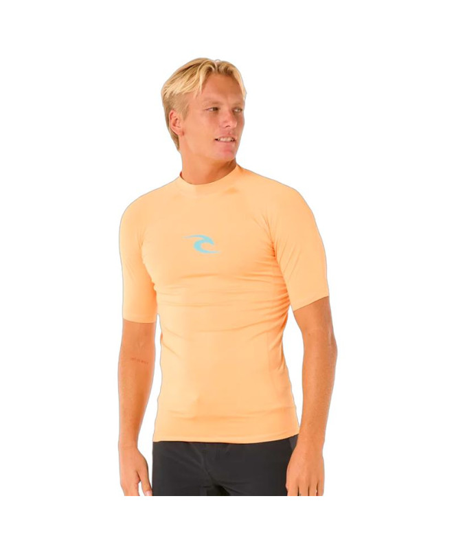 Licra de Surf Rip Curl Waves Upf Perf S/S Naranja