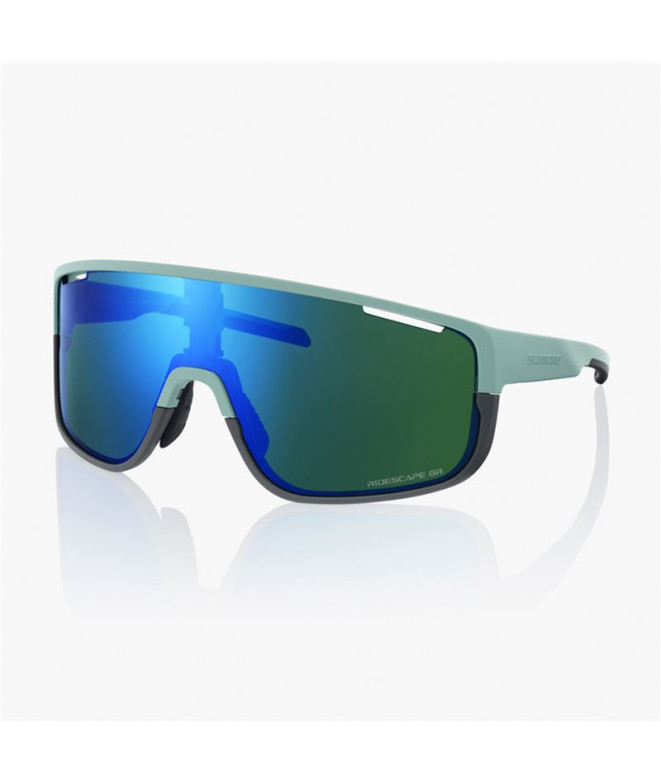 Gafas de ciclismo Shimano Eyewear Pulsar 3 Verde Sage