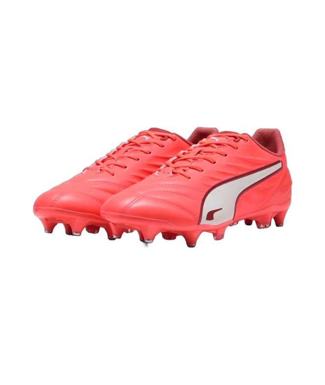 Bottes de football de Football Puma King Pro Mxsg Glowing Rouge Homme