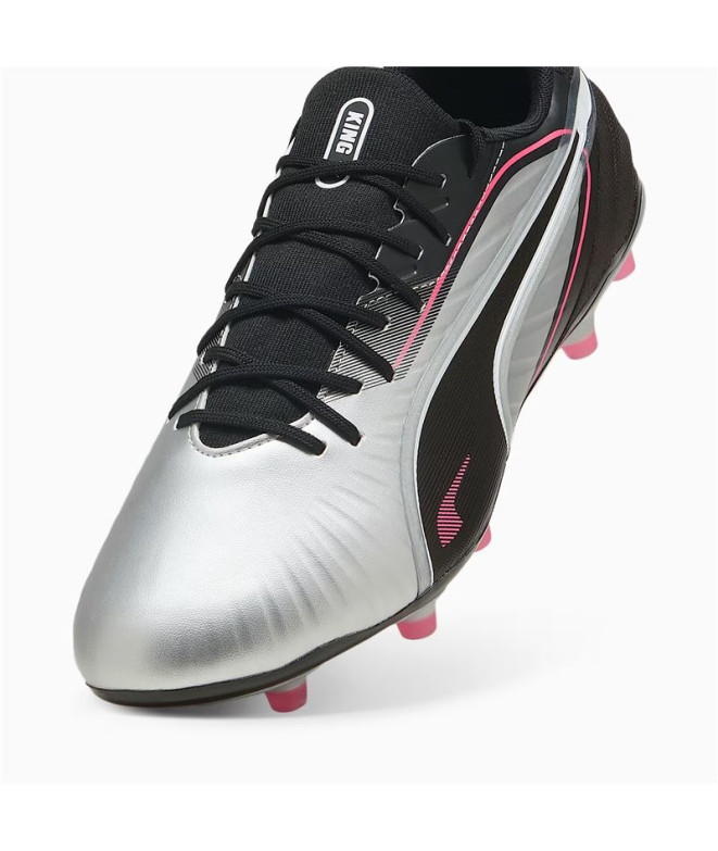 Botas de fútbol Puma King Match Fg/Ag, Silver...