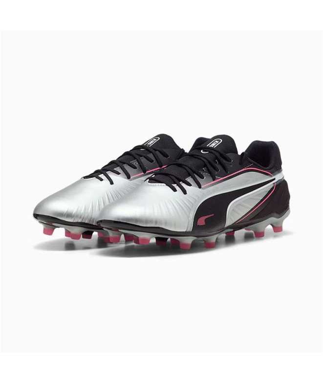 Botas de fútbol Puma King Match Fg/Ag, Silver...