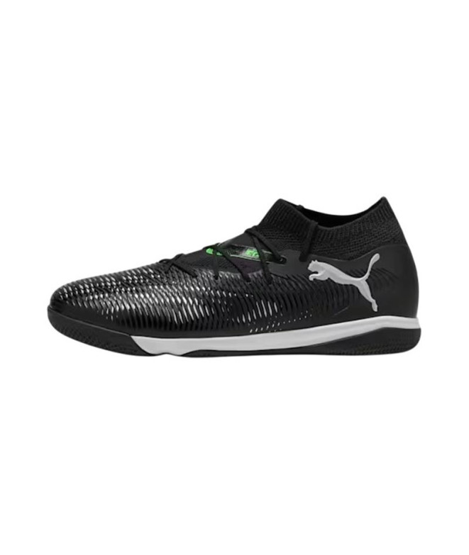 Sapatilhas De Futsal Puma Future 8 Match It Black- Silver-Fluo Green Homem