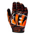 Gants de Football américain Wilson Ad Nfl Stretch Fit Cn Noir/Orange