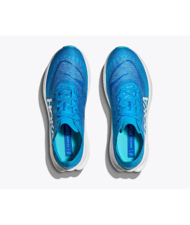 Chaussures de Running Hoka Mach X 2 Homme Bleu