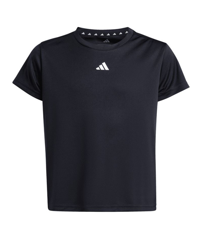 T-shirt adidas Train Essentials Regular Fit Logo Training Fille Noir/Blanc