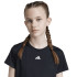 Camiseta adidas Train Essentials Regular Fit Logo Training Menina Preto/Branco