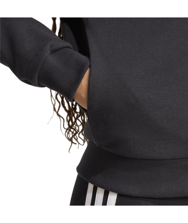 Veste adidas Linear Ft Fz HD Femme noir et blanc