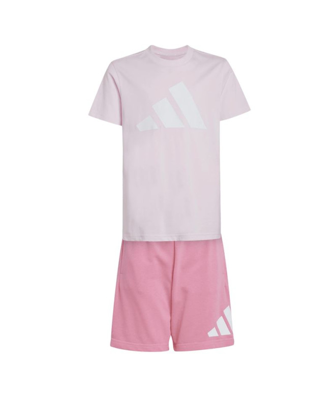 Ensemble adidas Bl T-Set Enfant Rose