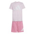 Conjunto adidas Bl T-Set Infantil Rosa