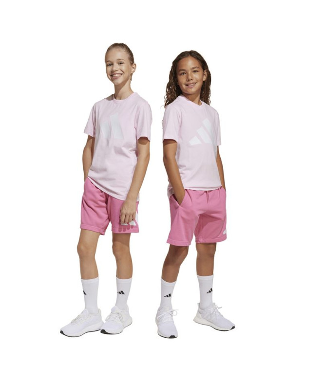 Conjunto adidas Bl T-Set Infantil Rosa