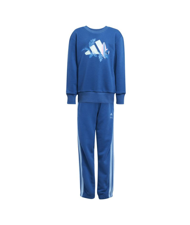 Conjunto adidas Lk Dy Ls Jog Meninos Azul