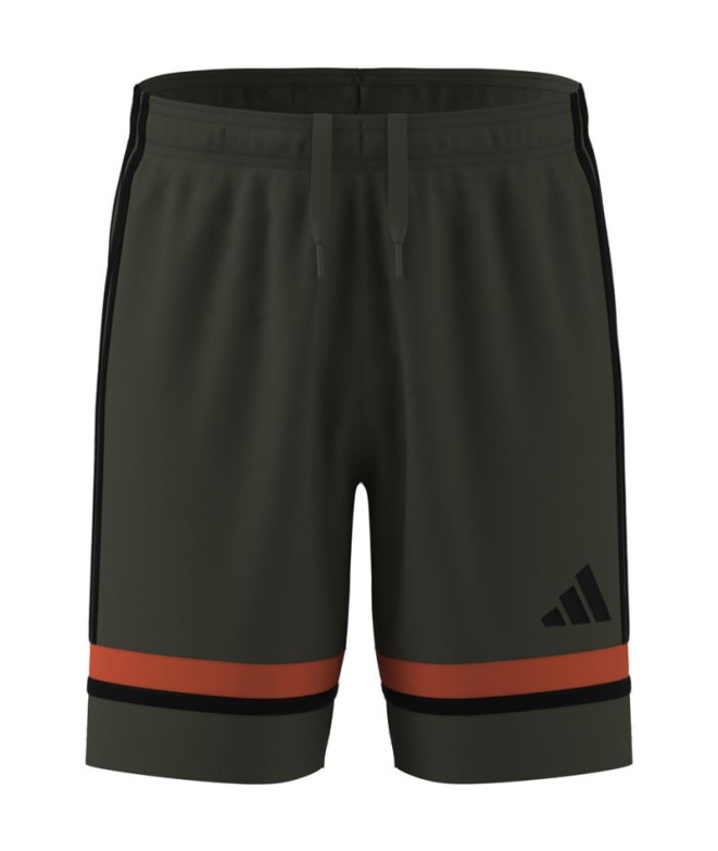 Pantalones de Fútbol adidas Squadra25 Sho Infantil Verde Oscuro/Negro