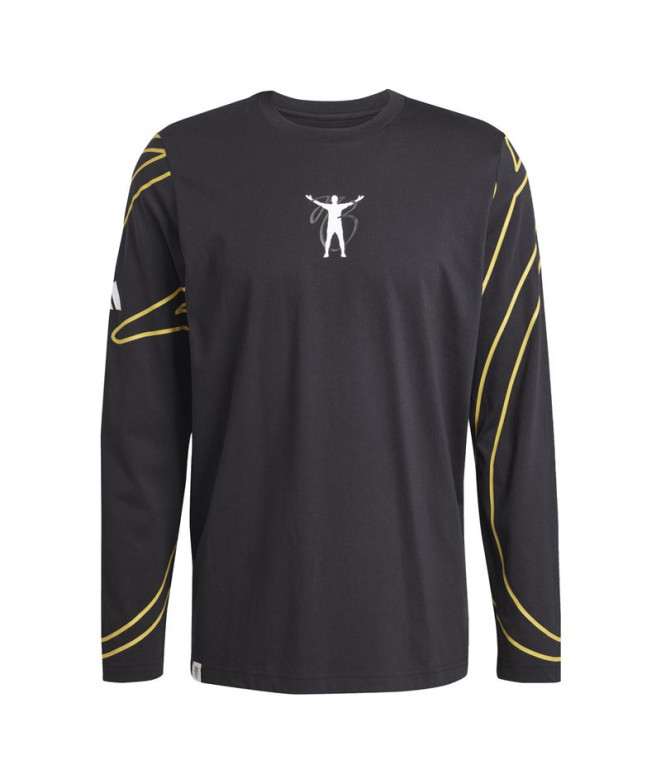 Camiseta de Futebol adidas Jb Cw Ls Homem Preto