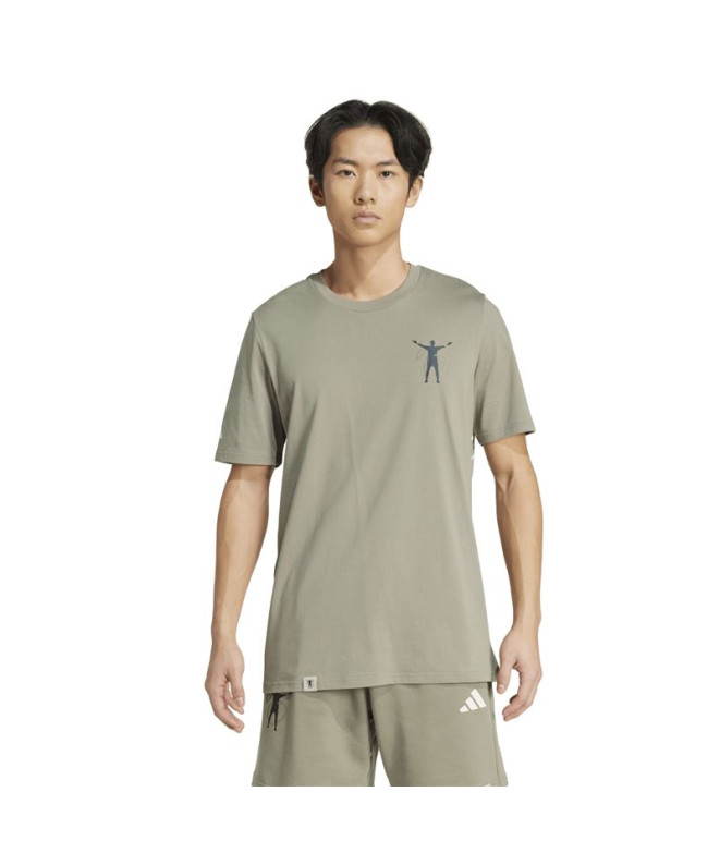 Camiseta de Futebol adidas Jb Cw Homem Arcilla