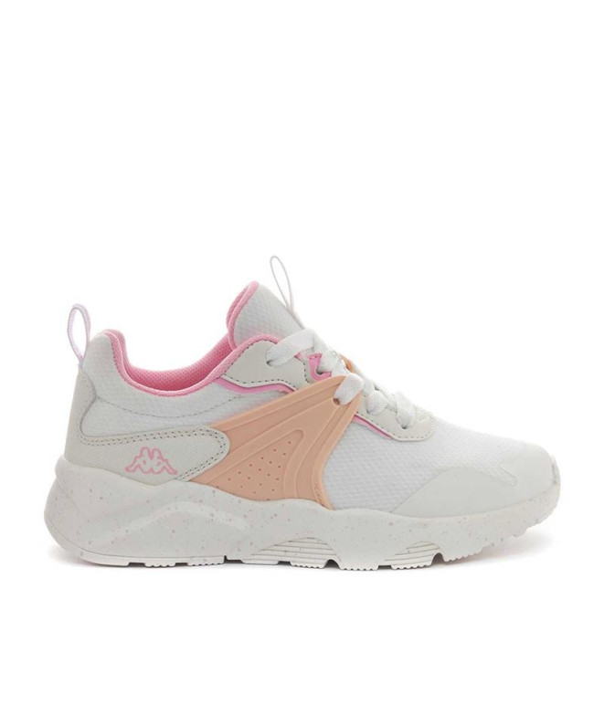 Zapatillas  Kappa Montero Jr Lace White/Pink Powder Infantil