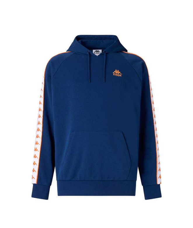 Sudadera Kappa 222 Banda Madison Blue Dk/Orange Hombre