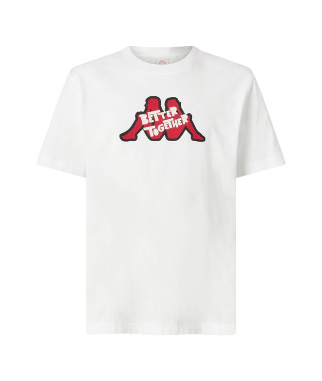 Camiseta Kappa Getto Tbar White Hombre
