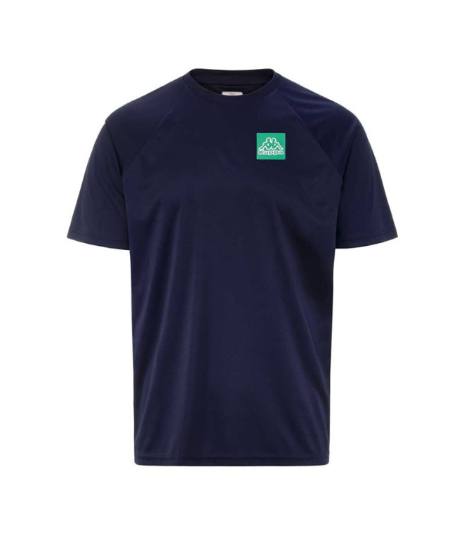 Camiseta Kappa Guty Blue Marine/Green Blarney/White Hombre
