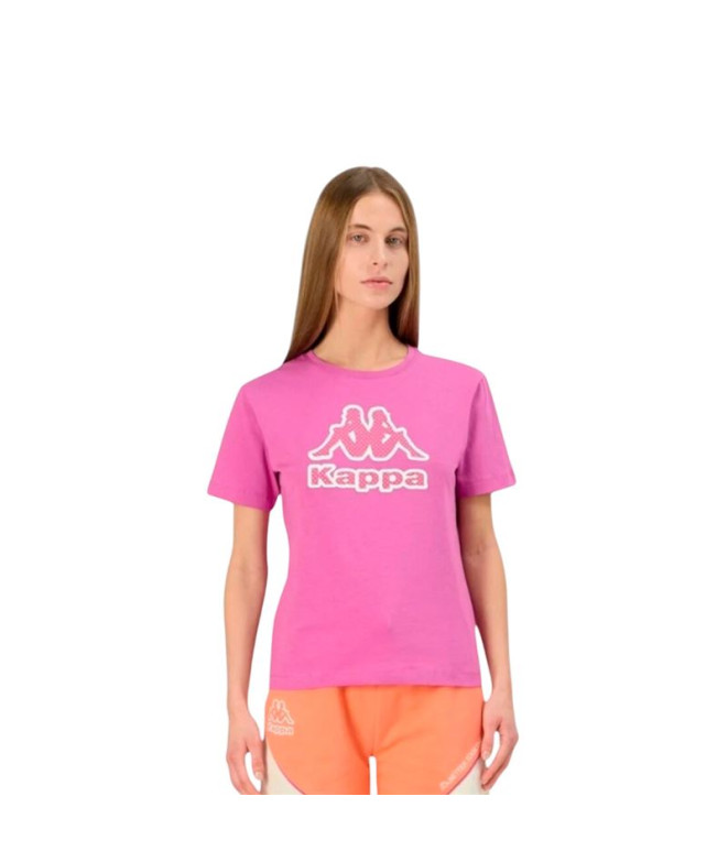 Camiseta  Kappa Gioco Graphik Mujer Violet Bodacious