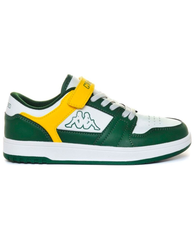 Zapatillas Kappa Rernal Ev White/Green Eden/Yellow Citrus Infantil